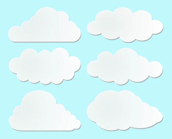 Clouds Collection Folge — Stockvektor
