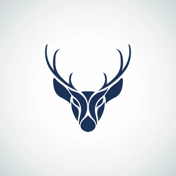 Ícone Liso Logotipo Cervo Ilustração Vetorial —  Vetores de Stock