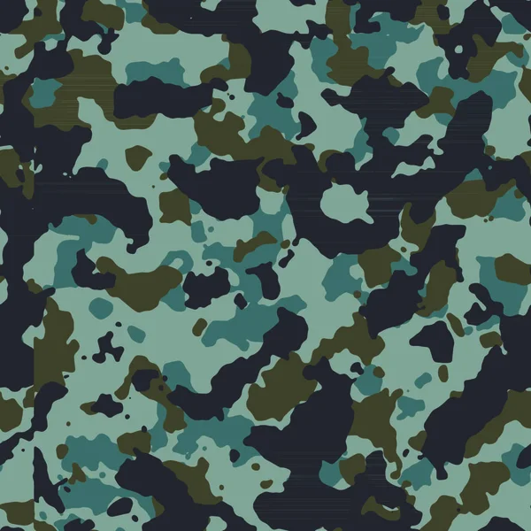 Patrón Camuflaje Azul Marino Oscuro Sin Costuras — Vector de stock