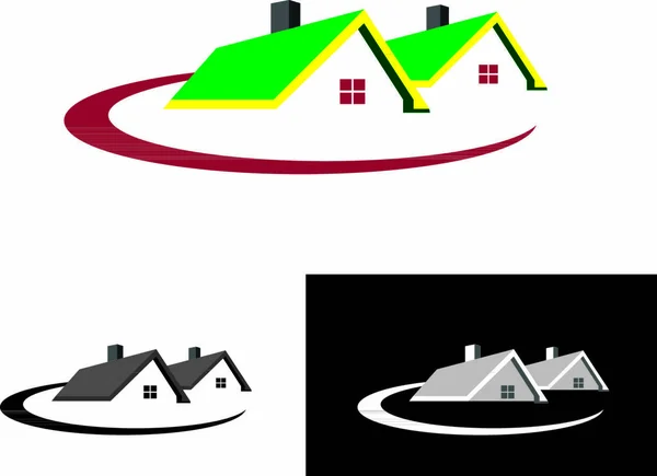 Inmuebles Casas Logo Eps Formato Disponible — Archivo Imágenes Vectoriales