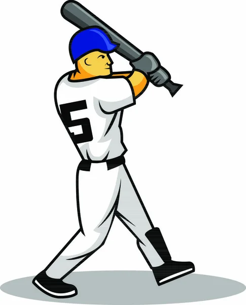 Vektor-Illustration des Baseballers — Stockillustration Vektor Illustration Des Baseballers — Stockvektor