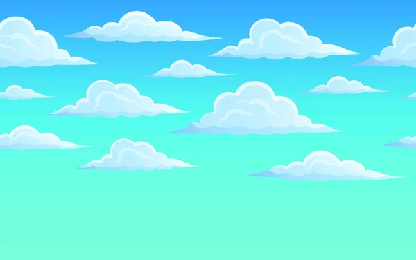 空の雲のテーマ2 Eps10ベクトルイラスト — ストックベクタ
