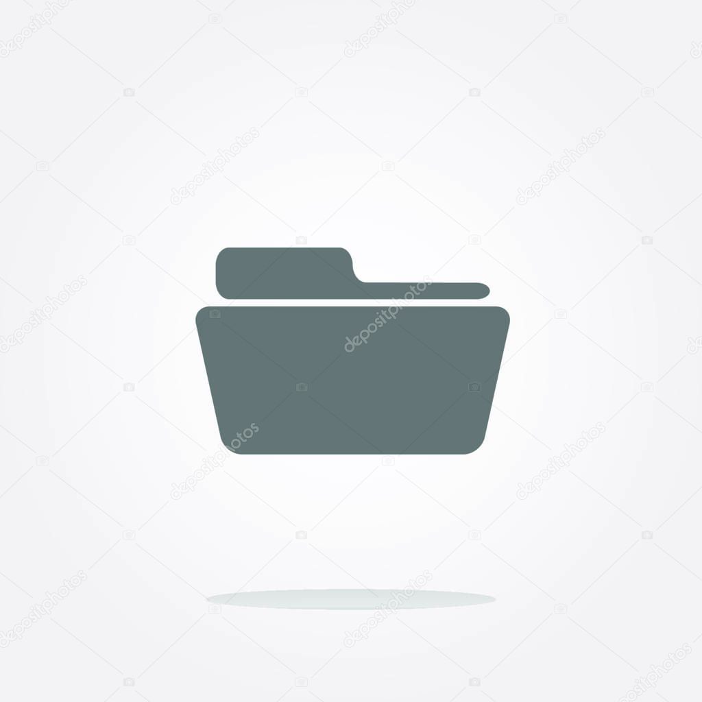 Folder Icon Vector Imagen Del Icono Carpeta Imagen Del Icono Vector de ...