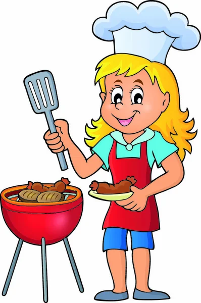 Grilltema Bild Eps10 Vektor Illustration — Stock vektor