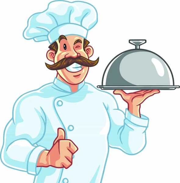 Illustration Kok Kok Kok Holder Plade Med Kylling Den Ene — Stock-vektor ©  YAYImages #343519246