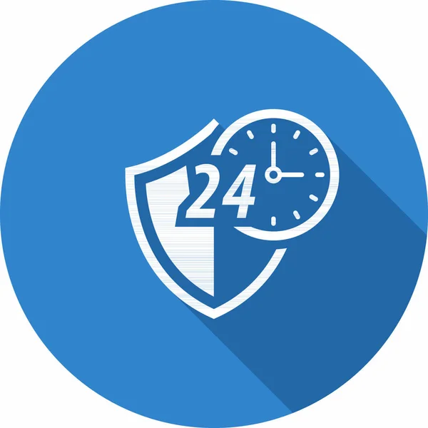 24 時間の時計ストックベクター ロイヤリティフリー24 時間の時計イラスト Depositphotos