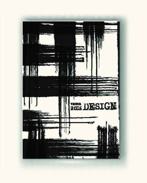 Plantillas Diseño Empresarial Patrón Grunge Abstracto Texturas Cuadros Folleto Con — Archivo Imágenes Vectoriales