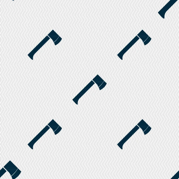 Знак Значка Сокири Безшовний Візерунок Геометричною Текстурою Векторні Ілюстрації — стоковий вектор