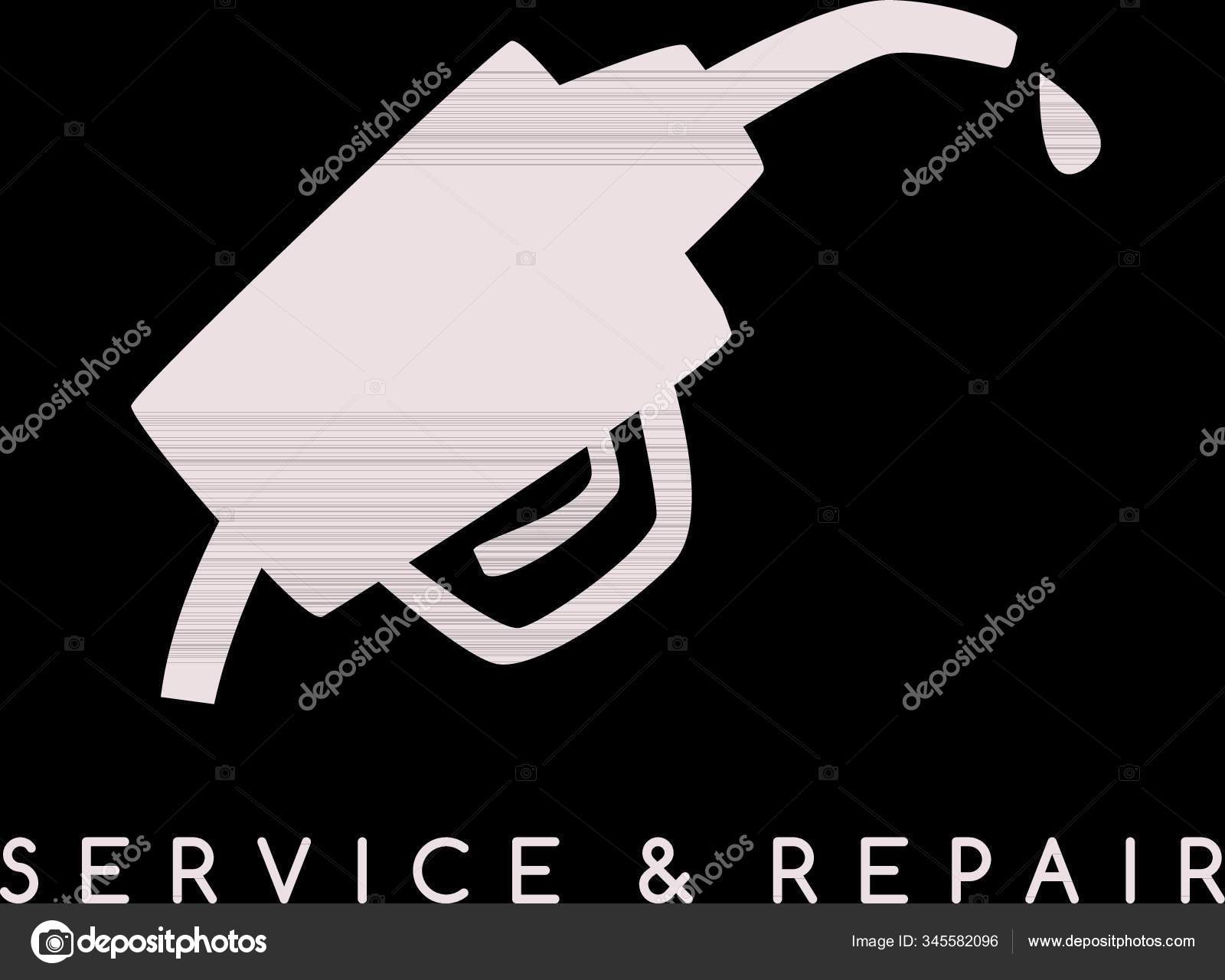 Gas Service Repair Theme Vector Art Illustration Stock Vector Image by