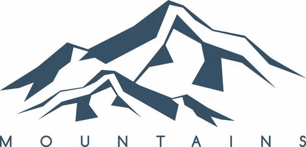 Great Mountain Range Theme Vector Art Illustration — Stock Vector