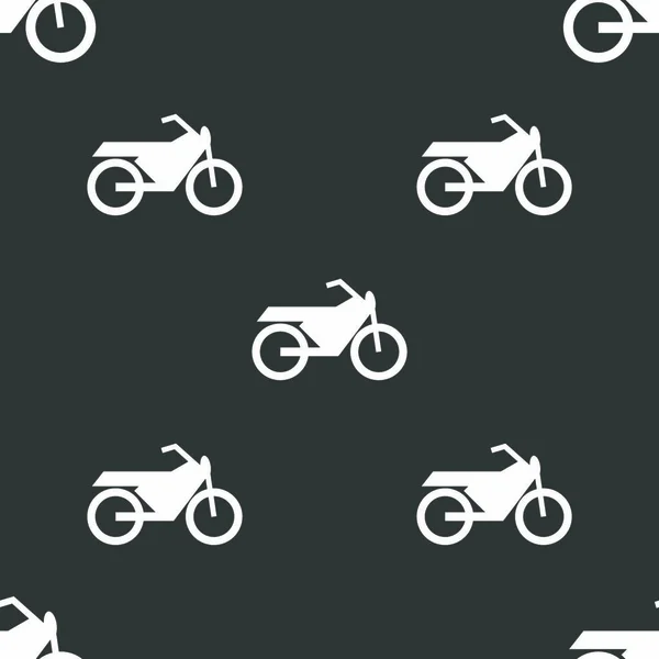 Signo Icono Moto Patrón Sin Costuras Sobre Fondo Gris Ilustración — Vector de stock