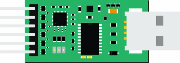 Diy Electrónica Usb Uart Board — Archivo Imágenes Vectoriales