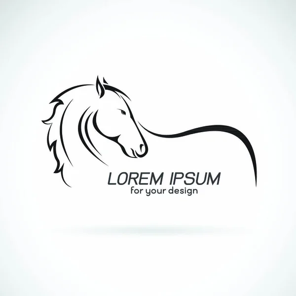 Vektorbild Eines Pferdedesigns Auf Weißem Hintergrund Pferd Logo Wilde Tiere — Stockvektor