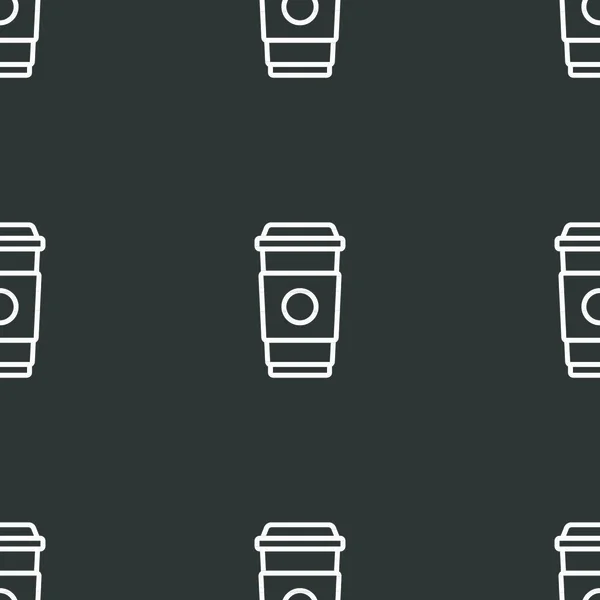 Πινακίδα Κύπελλο Καφέ Απρόσκοπτη Μοτίβο Γκρι Φόντο Εικονογράφηση Διανύσματος — Διανυσματικό Αρχείο