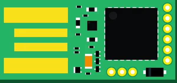Diy Elektronisch Usb Board Met Microcontroller — Stockvector