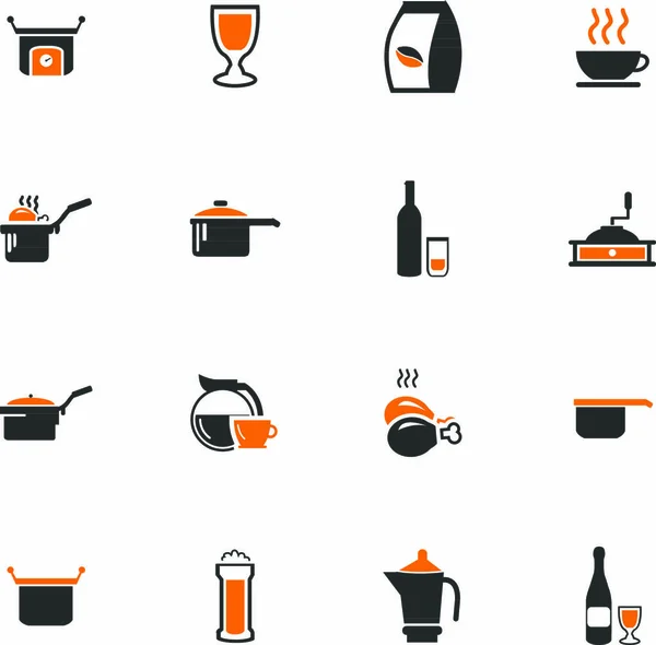 Символ Їжі Кухні Веб Іконок — стоковий вектор