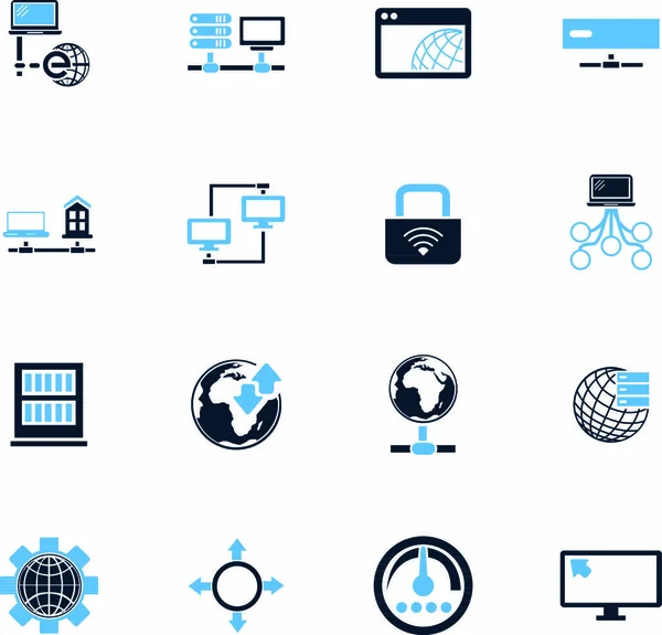 Nternet Siteleri Kullanıcı Arayüzü Için Internet Sunucu Simgesi — Stok Vektör