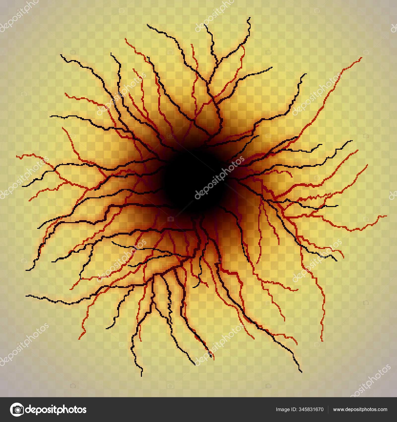 Lightning Flash Light Thunder Spark Transparent Background Vector Ball Lightning Stock Vector Image By C Yayimages