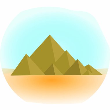 Mountain icon, flat, cartoon style. Jewish religious holiday Shavuot, Mount Sinai concept. Isolated on white background. Vector illustration, clip-art vector Mountain icon, flat, cartoon style. Jewish religious holiday Shavuot, Mount Sinai concept. Isolated on white background. Vector illustration, clip-art vector