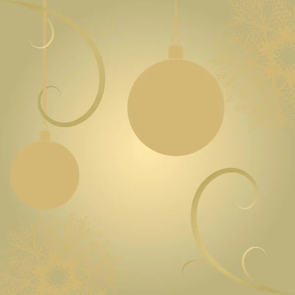 Fondo Navidad Retro Con Bolas Navidad — Vector de stock