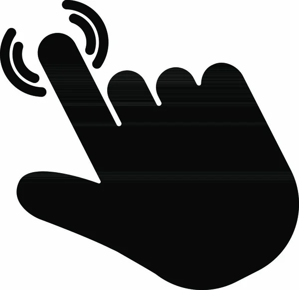 Handcursor Pijl Vector Pictogram Digitale Communicatie Muis Klik Symbool Geïsoleerd — Stockvector