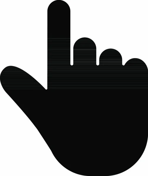 Handcursor Pijl Vector Pictogram Digitale Communicatie Muis Klik Symbool Geïsoleerd — Stockvector