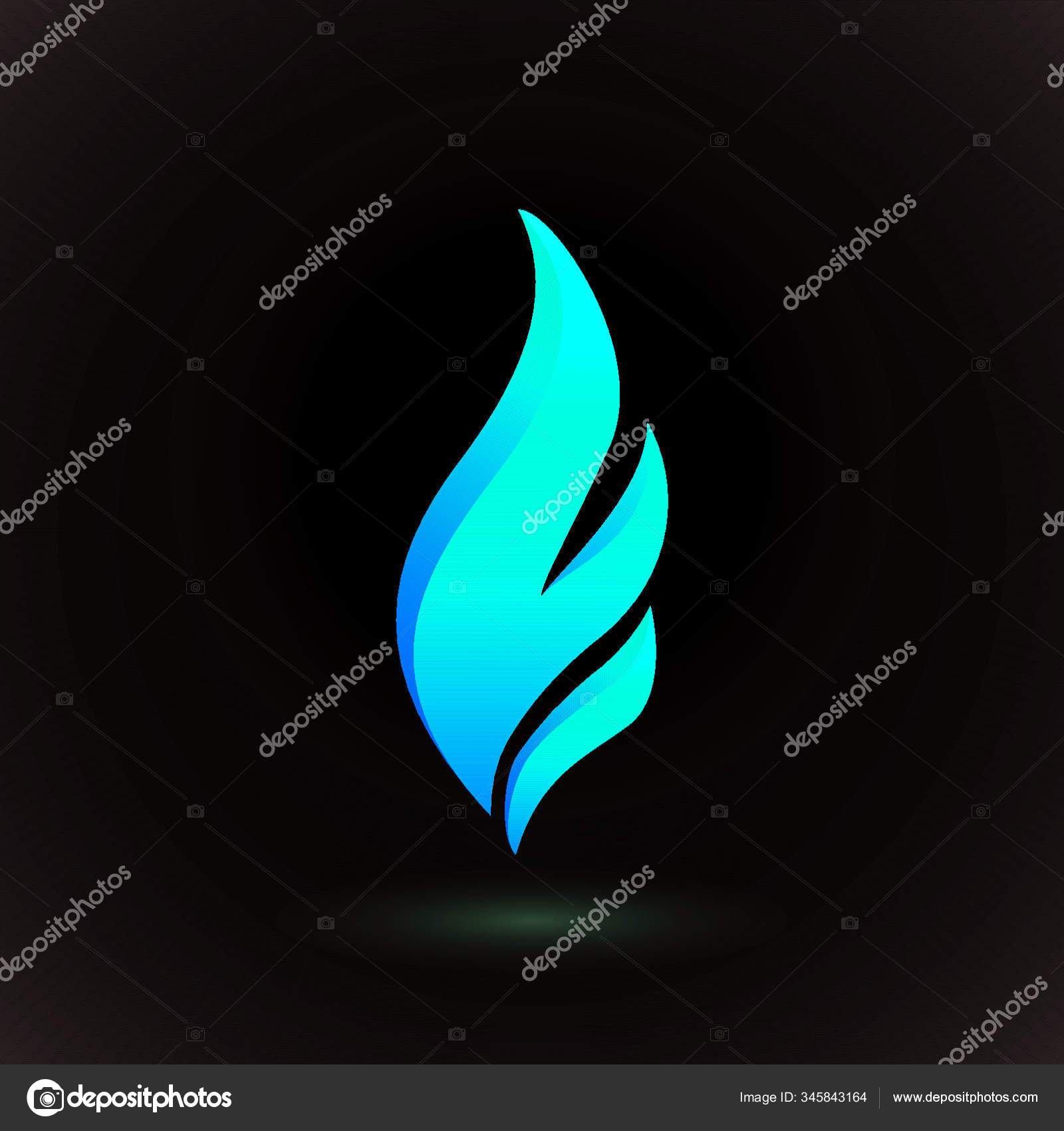design de logotipo de chama. ícone de fogo, símbolo da indústria