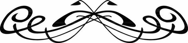 Elementos Líneas Florituras Pergaminos Aislados Negro Para Negocios Logotipo Menú — Archivo Imágenes Vectoriales