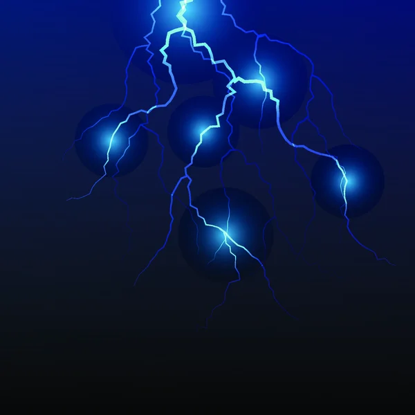 Vector Lightning Flash Strike Background — Stock Vector