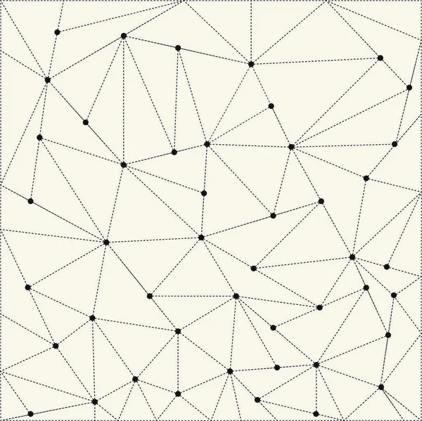 Абстрактний Тло Трикутника Точки Пов Язані Штриховими Лініями Векторна Ілюстрація — стоковий вектор