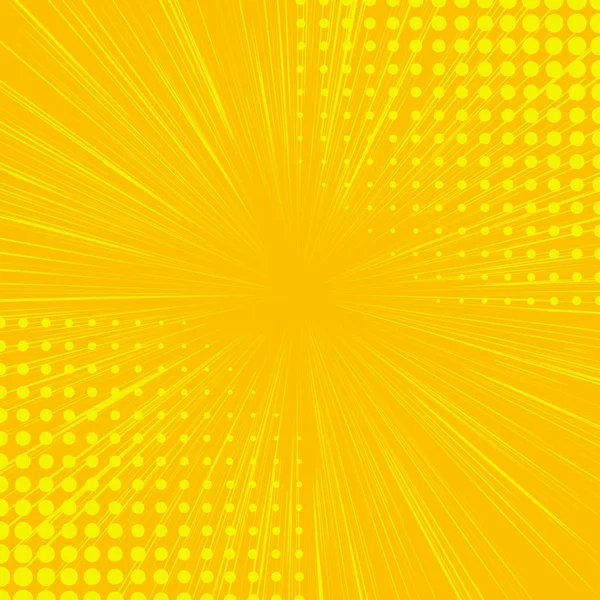 Жовтий Бічний Люк Ефектом Напівтону Урожай Поп Арт Ретро Векторні — стоковий вектор