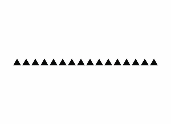 Треугольная Линия Делителя Векторного Дизайна Нижний Ярус Современной Границы — стоковый вектор
