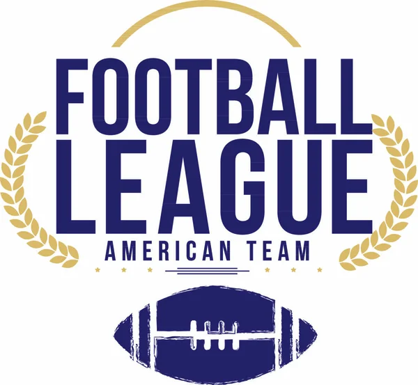 Fotbalová Liga Americký Tým Vektorové Logo — Stockový vektor