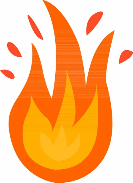 Logo Fire Rojo Fuego Amarillo Vector — Archivo Imágenes Vectoriales