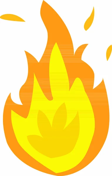 Logo Fire Rojo Fuego Amarillo Vector — Archivo Imágenes Vectoriales