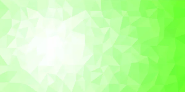 Struttura Gradiente Vettoriale Verde Verde Bianco Basso Illustrazione Poligonale Colorata — Vettoriale Stock