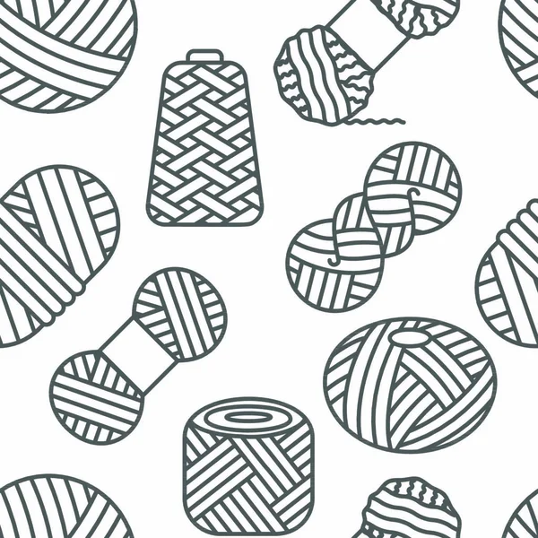 Motif Tricoté Sans Couture Couleur Blanche Tricot Crochet Conception Répétée — Image vectorielle