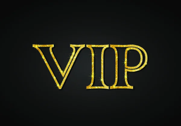 Carta Vip Party Premium Dorata Modello Design Nero Oro Illustrazione — Vettoriale Stock