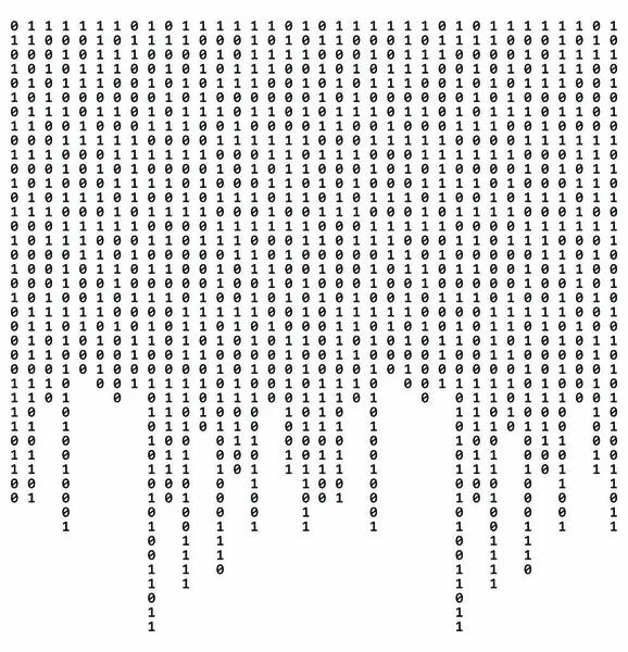 1代码隔离在白色背景纹理抽象图案设计上 — 图库矢量图片
