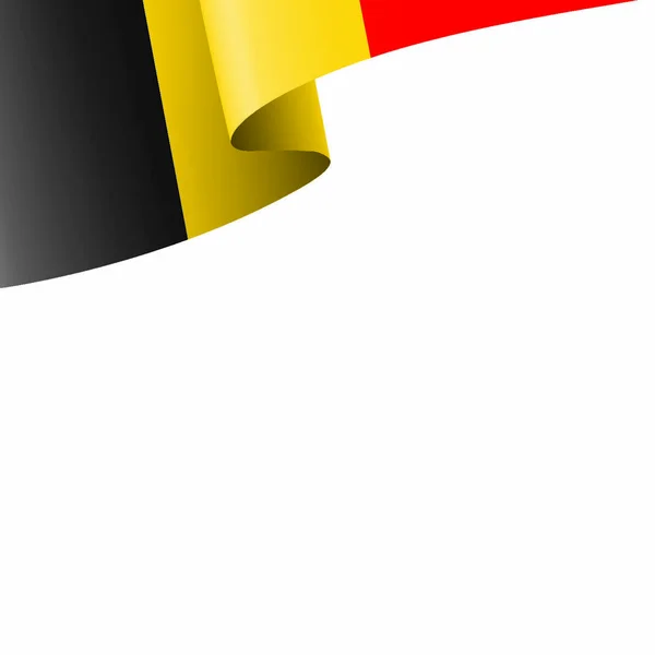 Drapeau Belgique Illustration Vectorielle Sur Fond Blanc — Image vectorielle