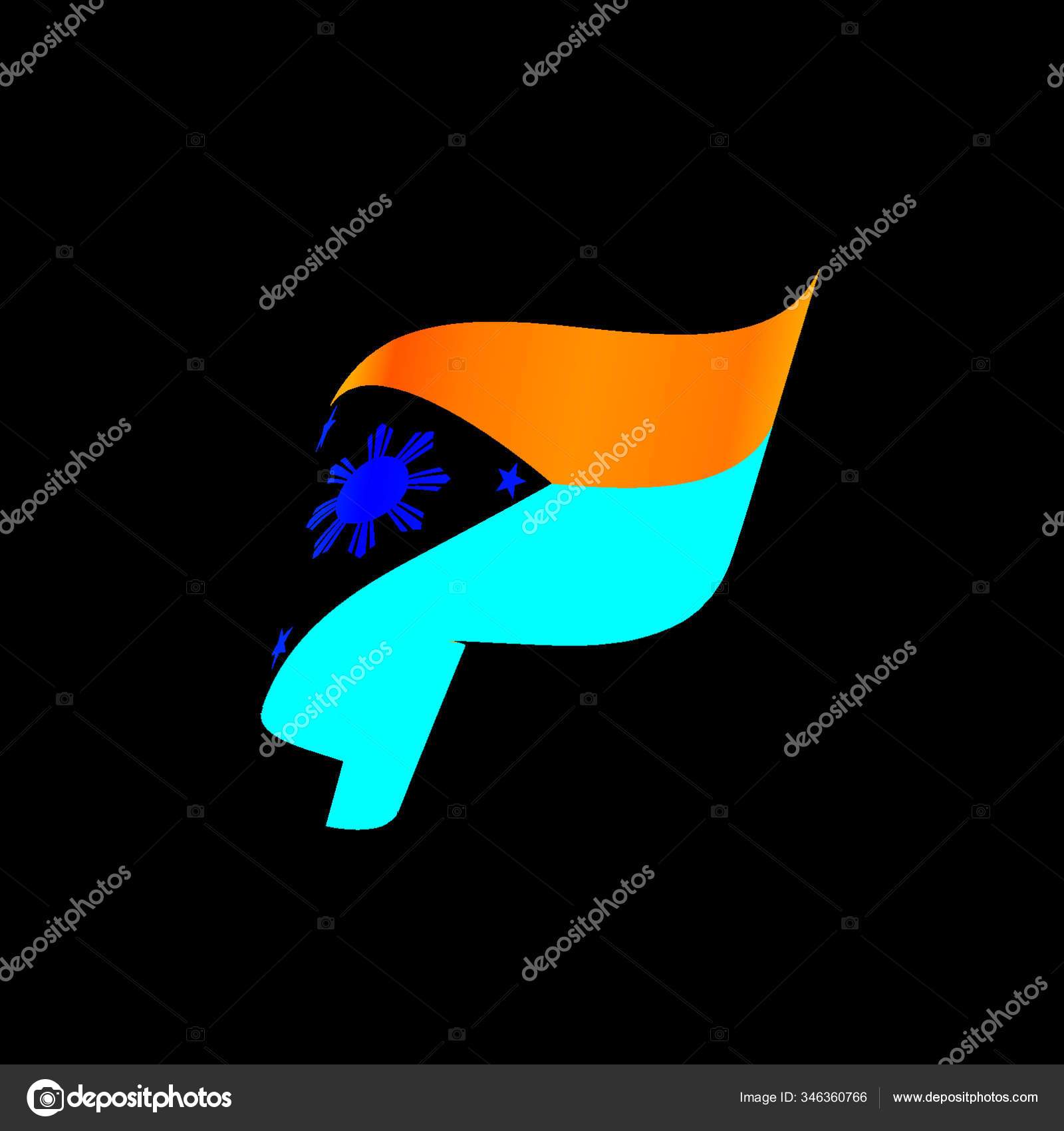 Bendera Filipina Gambar Vektor Pada Latar Belakang Putih Stok Vektor C Yayimages 346360766