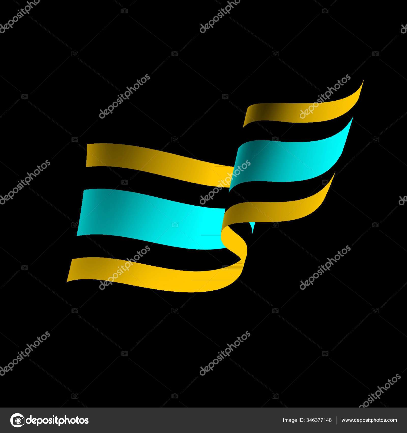 Costa Rica National Flag Vector Illustration White Background Stock