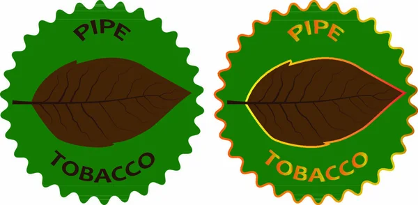 Tabaco Pipa Pegatina Ilustración Vectorial — Vector de stock
