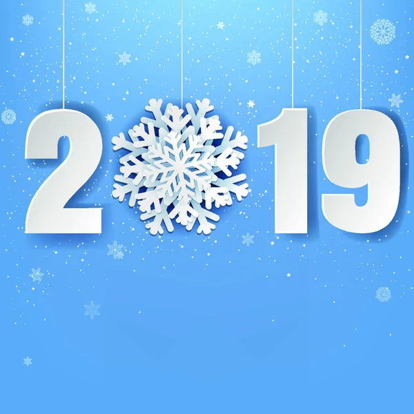 Poster Feliz Año Nuevo Con Malla Gradiente Ilustración Vectorial — Vector de stock