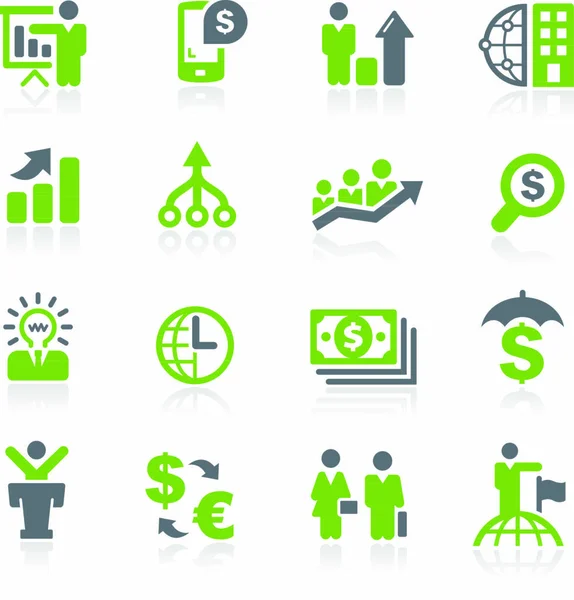 Iconos Vectores Verdes Para Sus Proyectos Web Móviles Impresión — Vector de stock