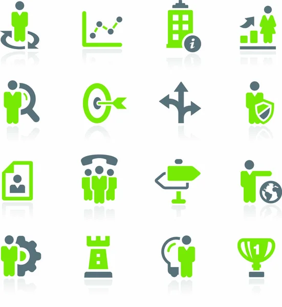 Iconos Vectores Verdes Para Sus Proyectos Web Móviles Impresión — Vector de stock