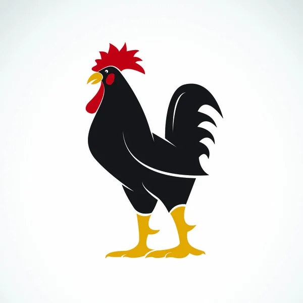 Vector Rooster Cock Design White Background Animal Farm Easy Editable — Stock Vector