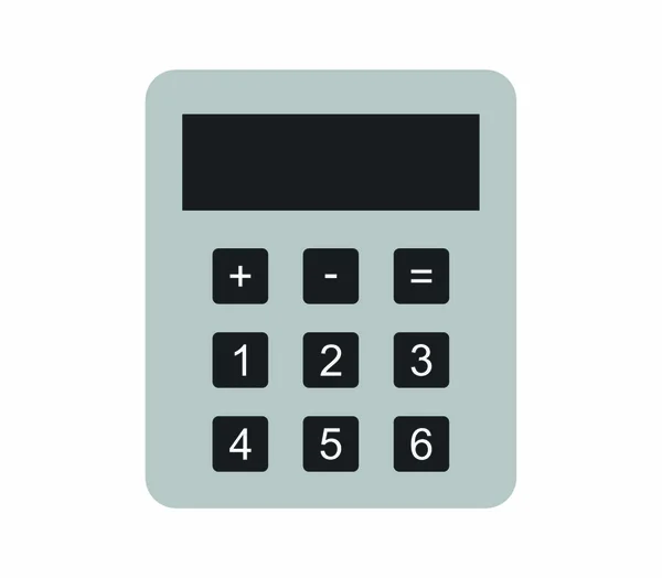 Icono Calculadora Ilustración Vectorial — Vector de stock