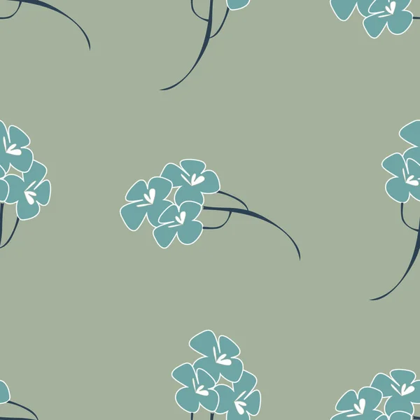 Seamless Pattern Background Flowers Japanese Sakura Soft Colors Stock Vector — Stock Vector