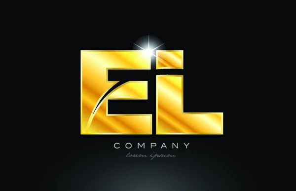 Combinação Letra Ouro Alfabeto Dourado Logotipo Ícone Design Com Olhar —  Vetores de Stock